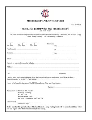 mcc application form 2022